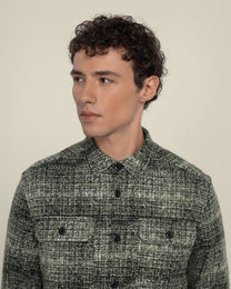 Dragor - Shadow Check Jersey Casual Overshirt