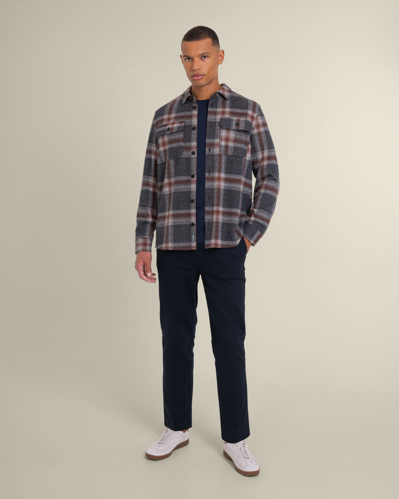 Skagen - Multi Check Jersey Casual Overshirt
