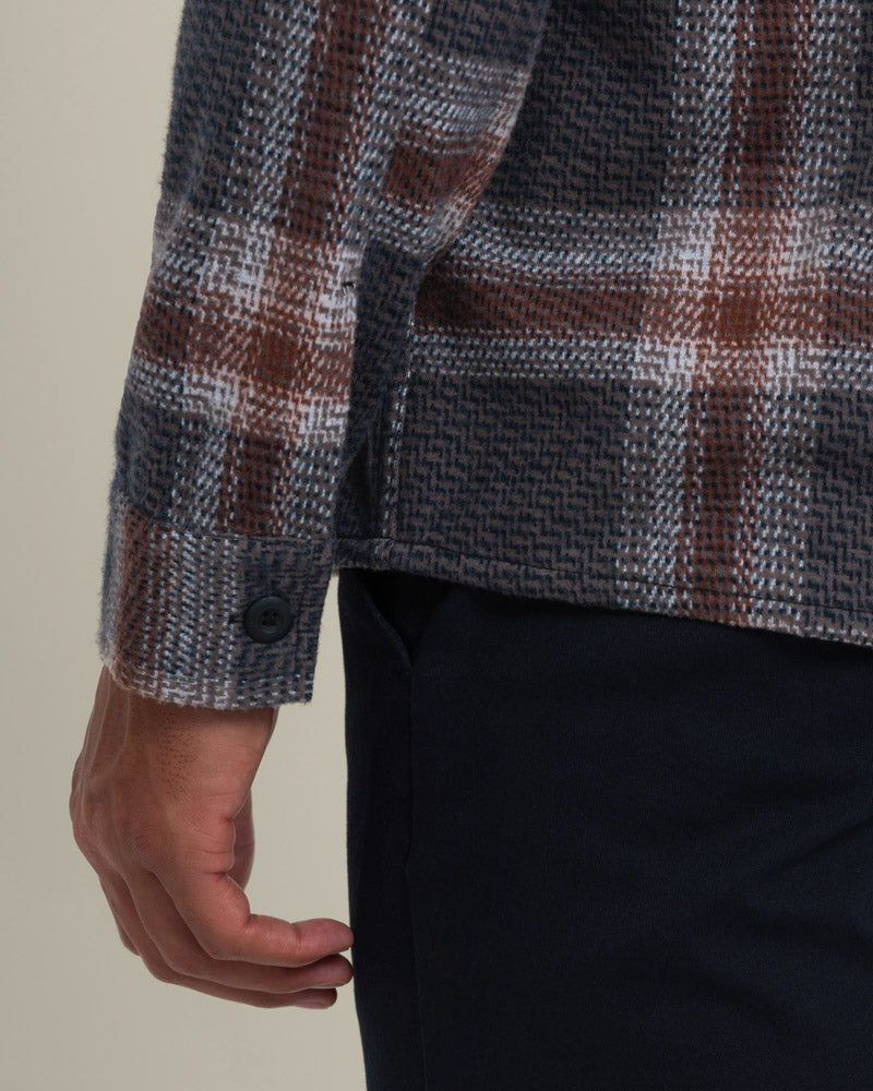 Skagen - Multi Check Jersey Casual Overshirt