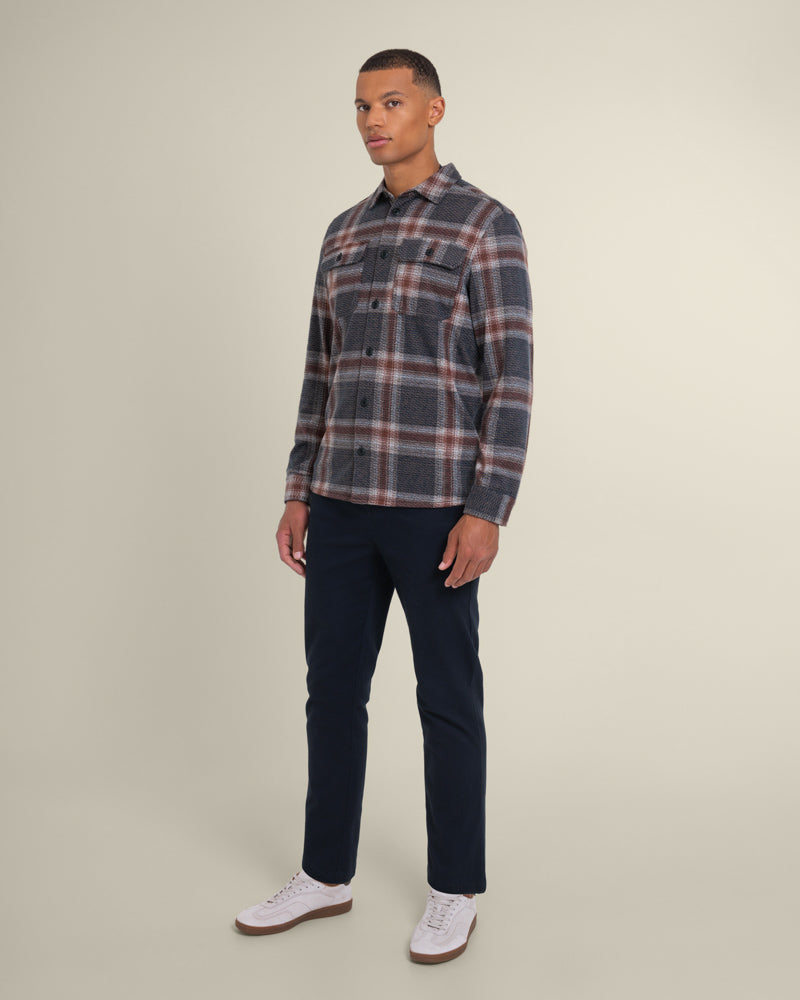 Skagen - Multi Check Jersey Casual Overshirt
