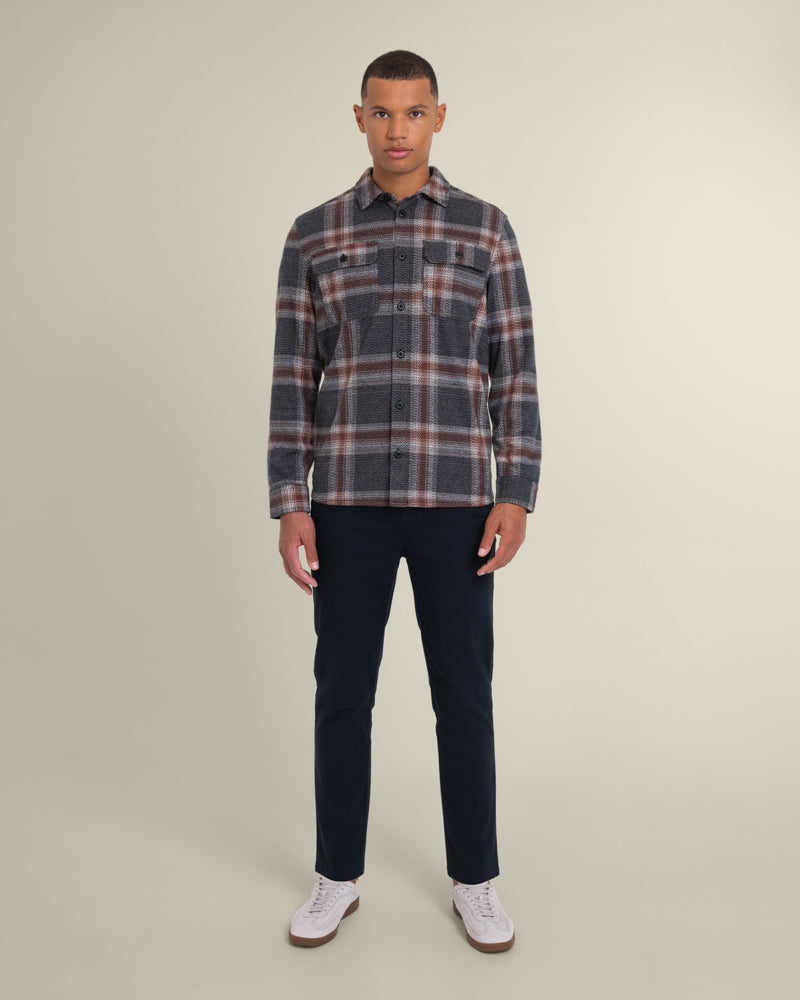 Skagen - Multi Check Jersey Casual Overshirt