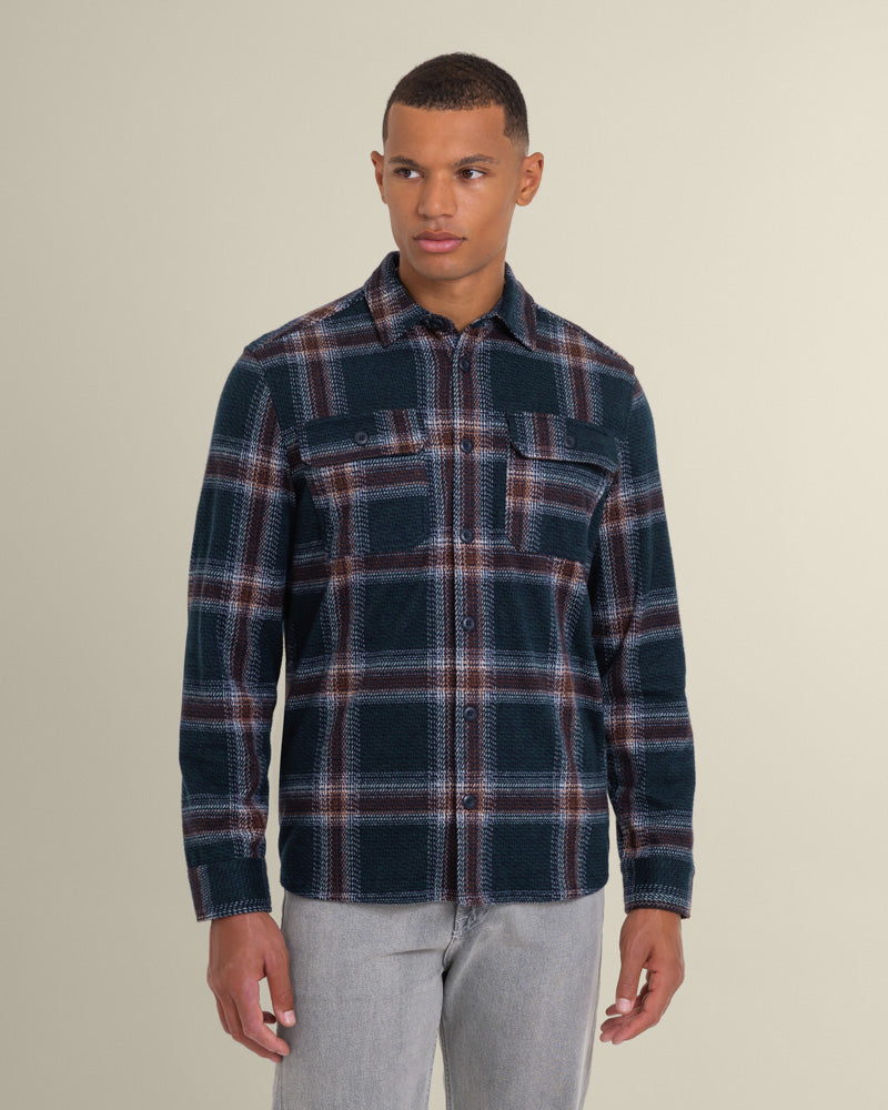 Skagen - Multi Check Jersey Casual Overshirt