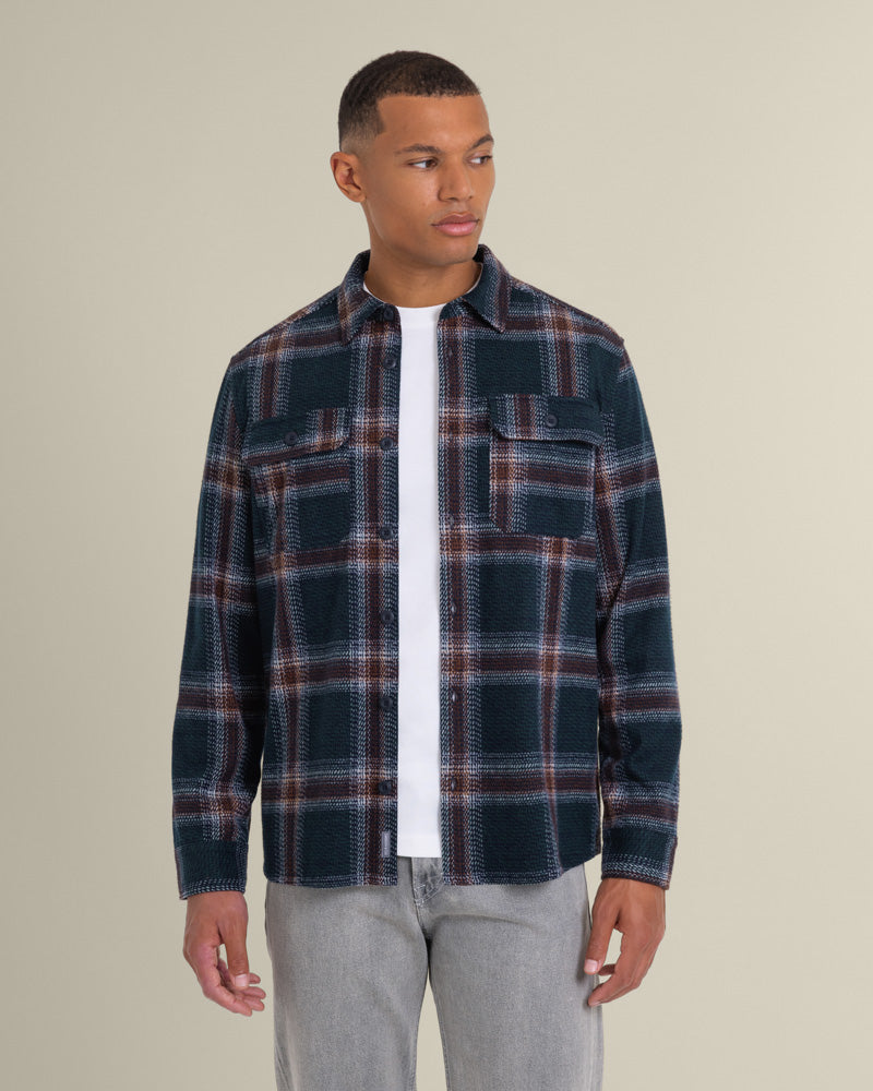 Skagen - Multi Check Jersey Casual Overshirt