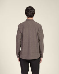 Herringbone Jersey Casual Overshirt