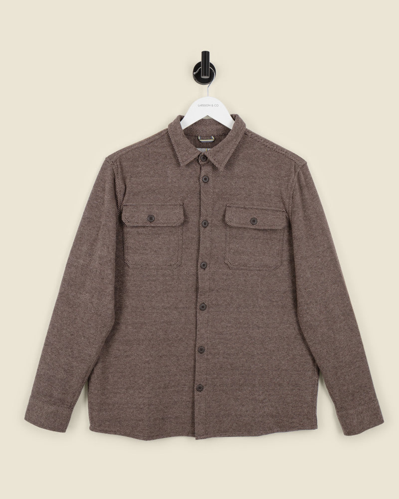 Herringbone Jersey Casual Overshirt