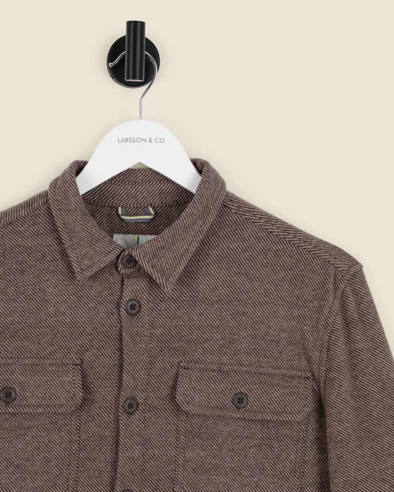 Herringbone Jersey Casual Overshirt