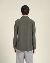 Herringbone Jersey Casual Overshirt