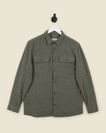 Herringbone Jersey Casual Overshirt