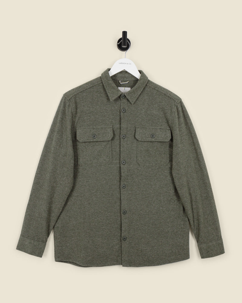 Herringbone Jersey Casual Overshirt