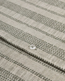 Aric - Jacquard Stripe Short Sleeve Shirt