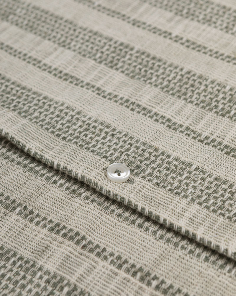 Aric - Jacquard Stripe Short Sleeve Shirt