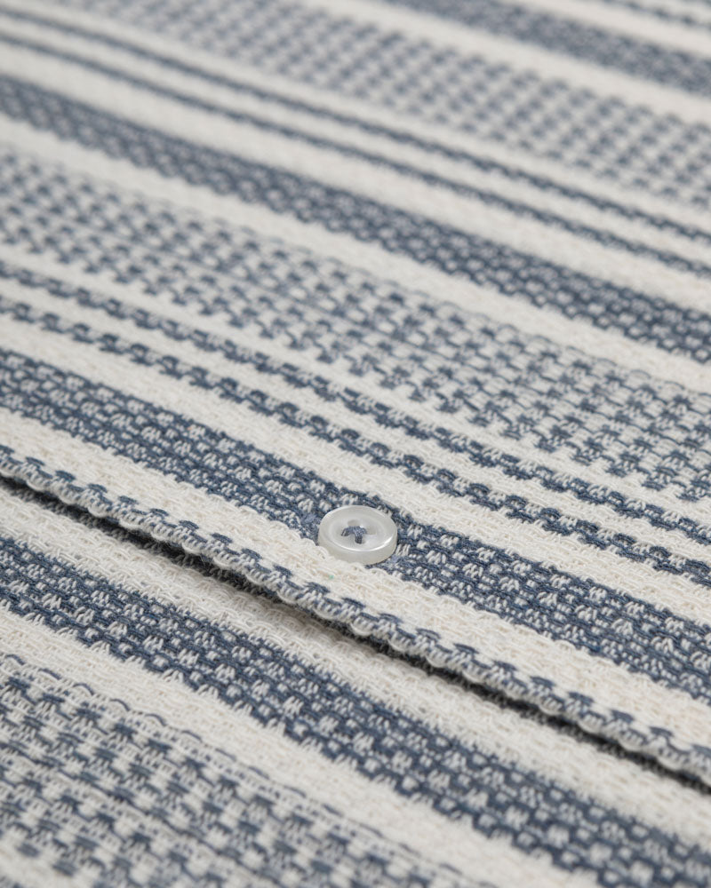 Olsen - Waffle Stripe Short Sleeve Shirt