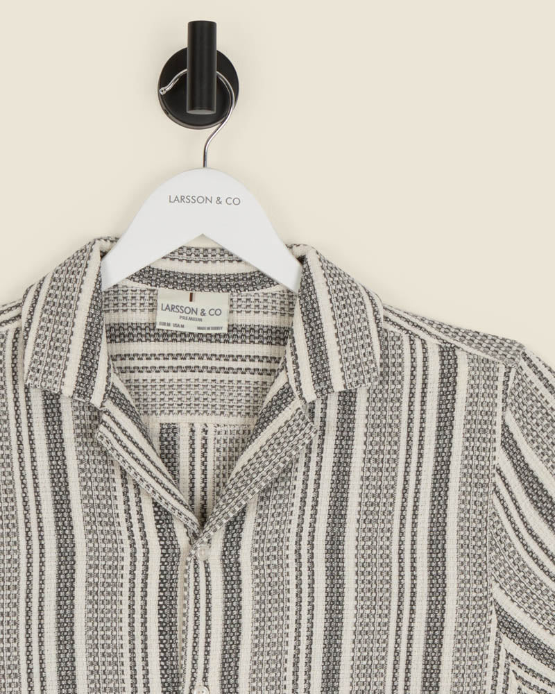 Olsen - Waffle Stripe Short Sleeve Shirt