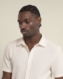 Carlsen - Square Jacquard Short Sleeve Shirt