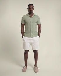 Peder - Crochet Jacquard Short Sleeve Shirt