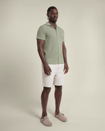 Peder - Crochet Jacquard Short Sleeve Shirt
