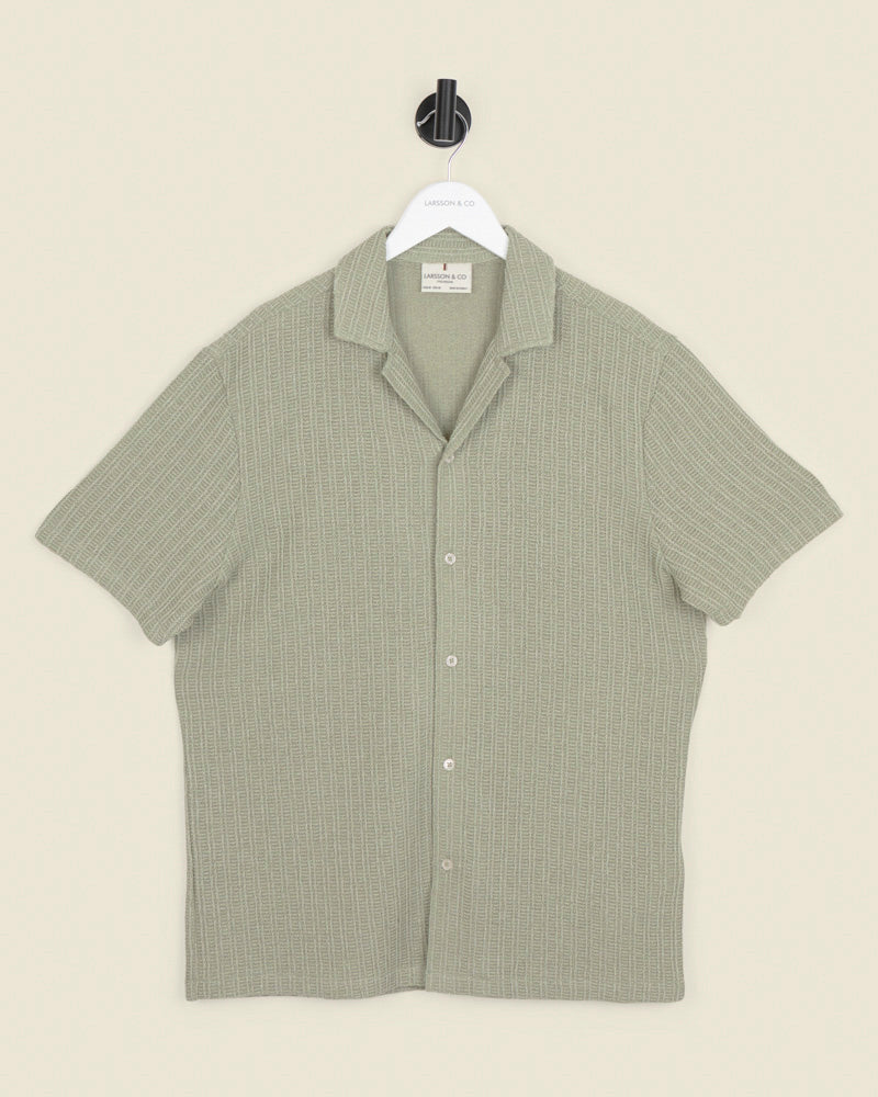 Peder - Crochet Jacquard Short Sleeve Shirt