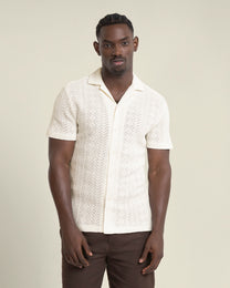 Tait - Diamond Crochet Short Sleeve Shirt
