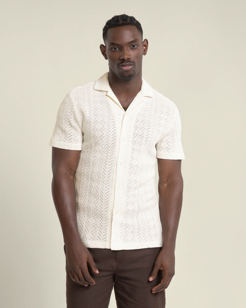 Tait - Diamond Crochet Short Sleeve Shirt