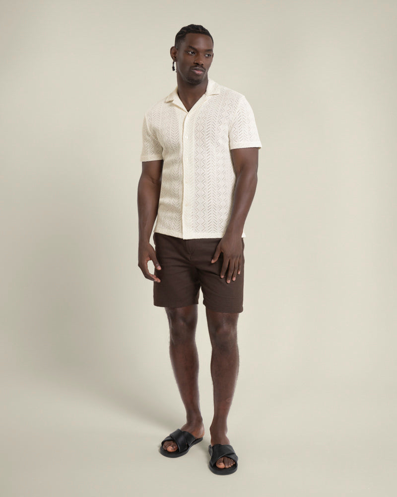 Tait - Diamond Crochet Short Sleeve Shirt