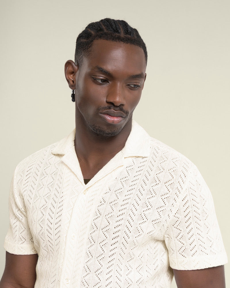 Tait - Diamond Crochet Short Sleeve Shirt