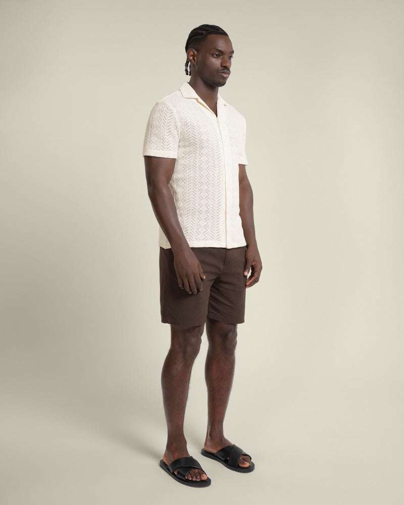Tait - Diamond Crochet Short Sleeve Shirt