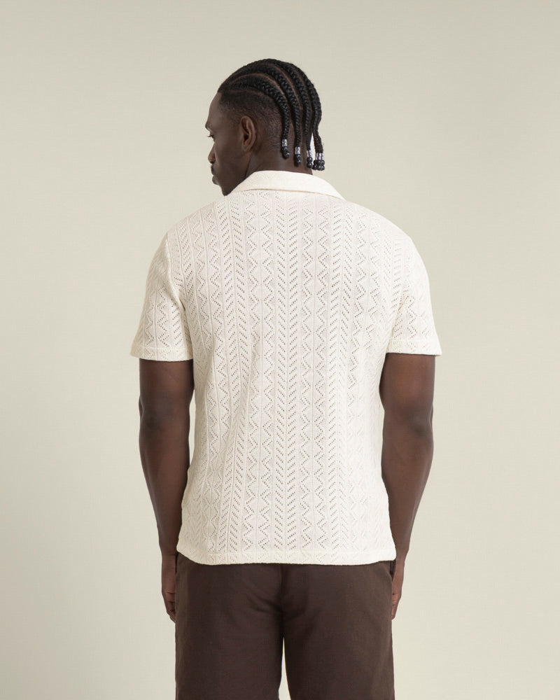 Tait - Diamond Crochet Short Sleeve Shirt