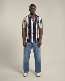 Anker - Waffle Stripe Short Sleeve Shirt