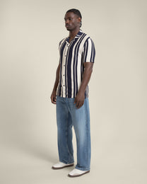 Anker - Waffle Stripe Short Sleeve Shirt