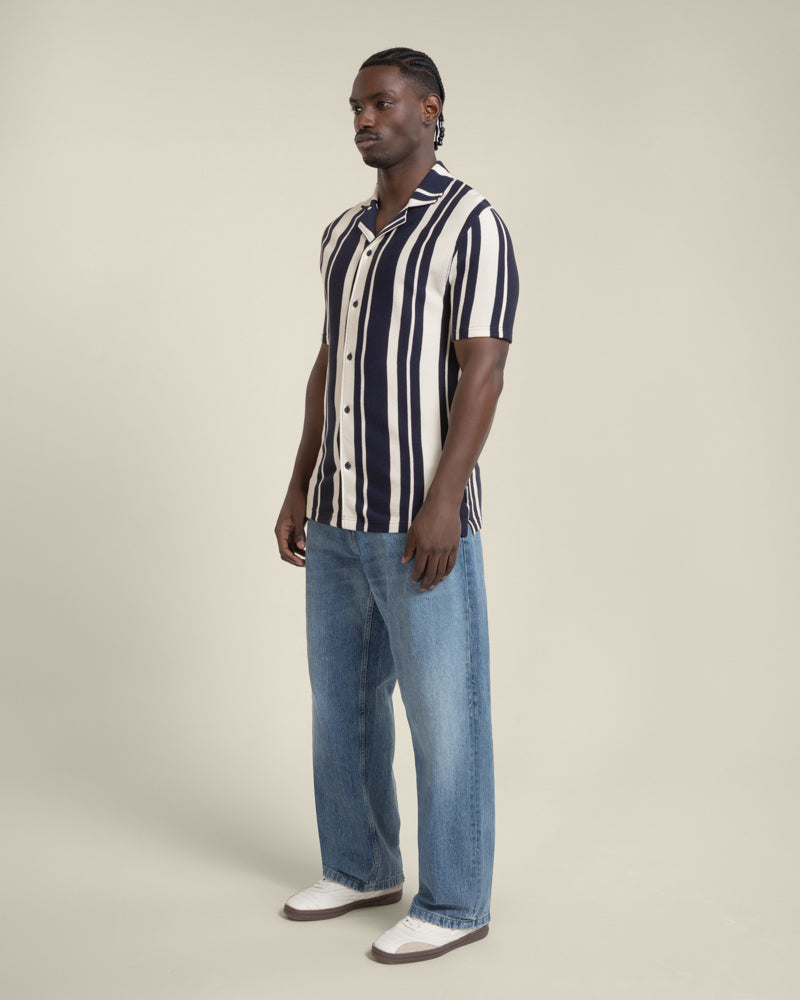 Anker - Waffle Stripe Short Sleeve Shirt