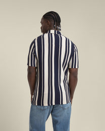 Anker - Waffle Stripe Short Sleeve Shirt