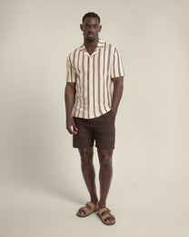 Hannes - Waffle Stripe Short Sleeve Shirt
