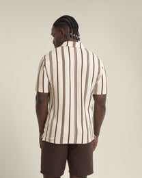 Hannes - Waffle Stripe Short Sleeve Shirt