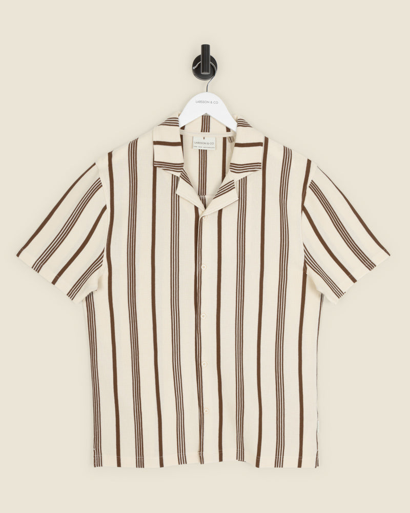 Hannes - Waffle Stripe Short Sleeve Shirt