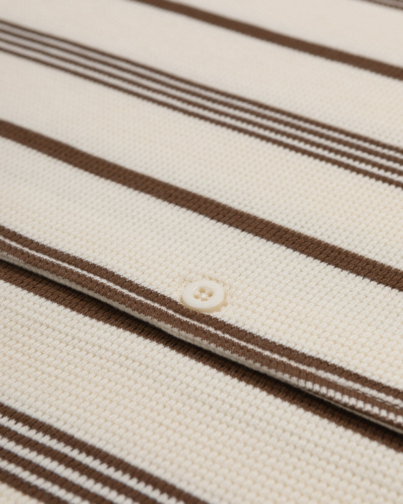 Hannes - Waffle Stripe Short Sleeve Shirt