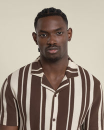 Anker - Waffle Stripe Short Sleeve Shirt