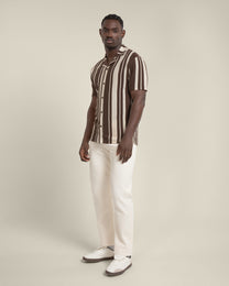 Anker - Waffle Stripe Short Sleeve Shirt