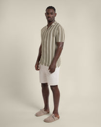 Hannes - Waffle Stripe Short Sleeve Shirt