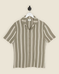 Hannes - Waffle Stripe Short Sleeve Shirt