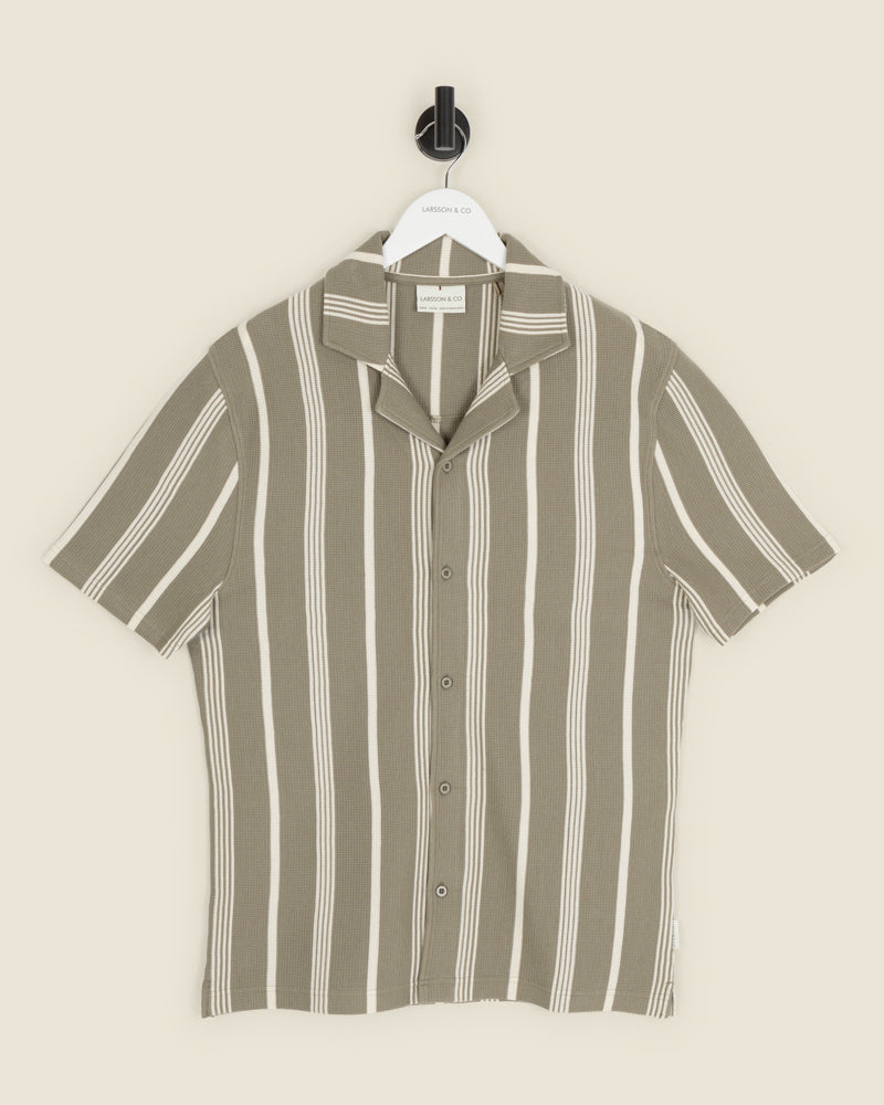 Hannes - Waffle Stripe Short Sleeve Shirt