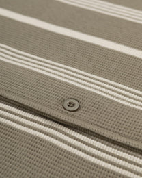 Hannes - Waffle Stripe Short Sleeve Shirt