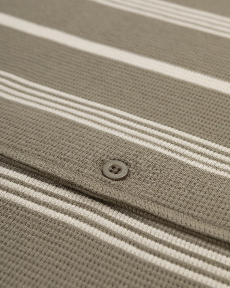 Hannes - Waffle Stripe Short Sleeve Shirt