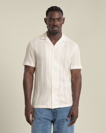 Kai - Crochet Jacquard Short Sleeve Shirt