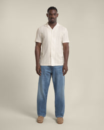 Kai - Crochet Jacquard Short Sleeve Shirt