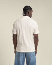 Kai - Crochet Jacquard Short Sleeve Shirt