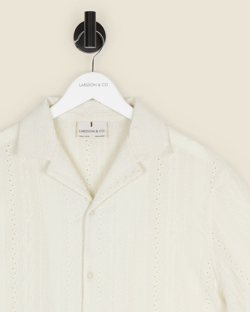 Kai - Crochet Jacquard Short Sleeve Shirt