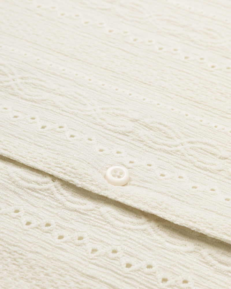 Kai - Crochet Jacquard Short Sleeve Shirt