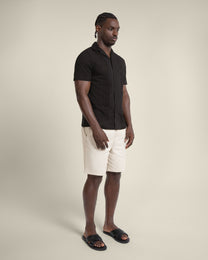 Kari - Leaf Embossed Short Sleeve Shirt