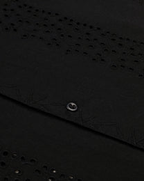 Kari - Leaf Embossed Short Sleeve Shirt