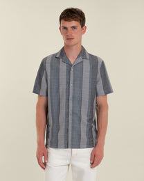 Janne - Jacquard Stripe Short Sleeve Shirt